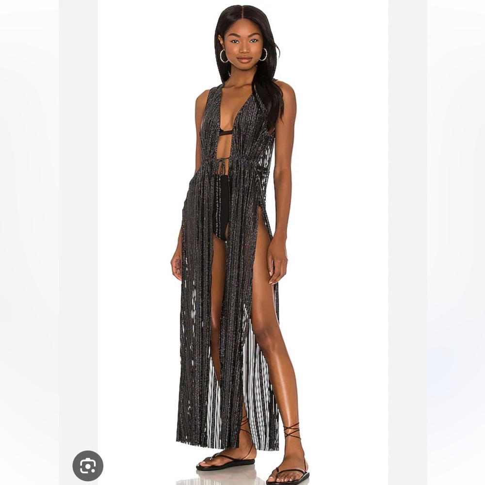Revolve Beach Bunny Reed Cover Up in Black in size XS/S